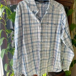 Merrell plaid button down